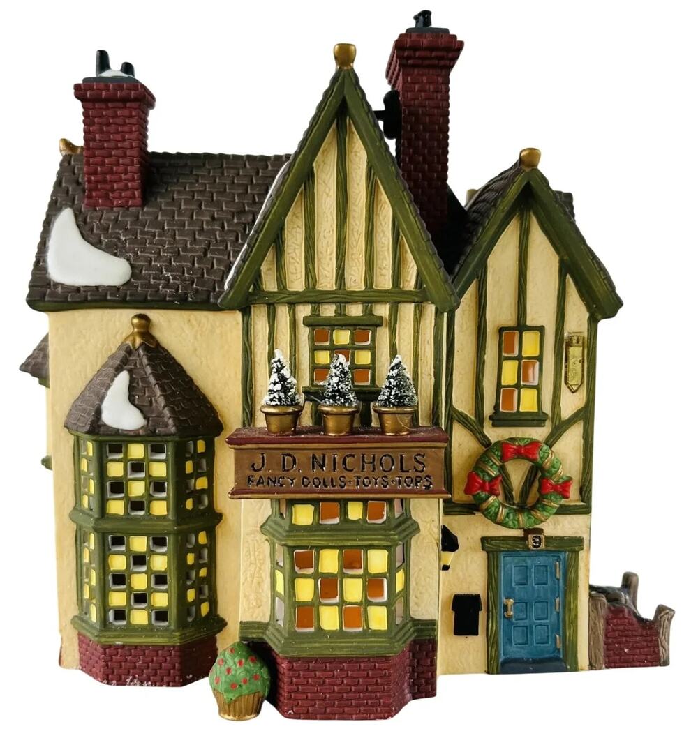 Dept 56 Heritage Village J.D. Nichols Toy Shop Dickens 58328 W/Box NO Light